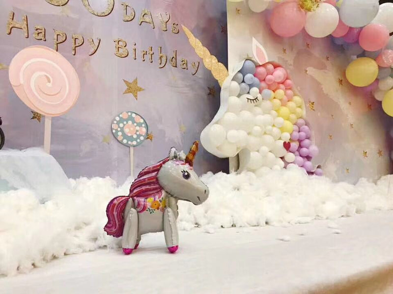 3D rainbow unicorn balloon, view 7 - MRSLM