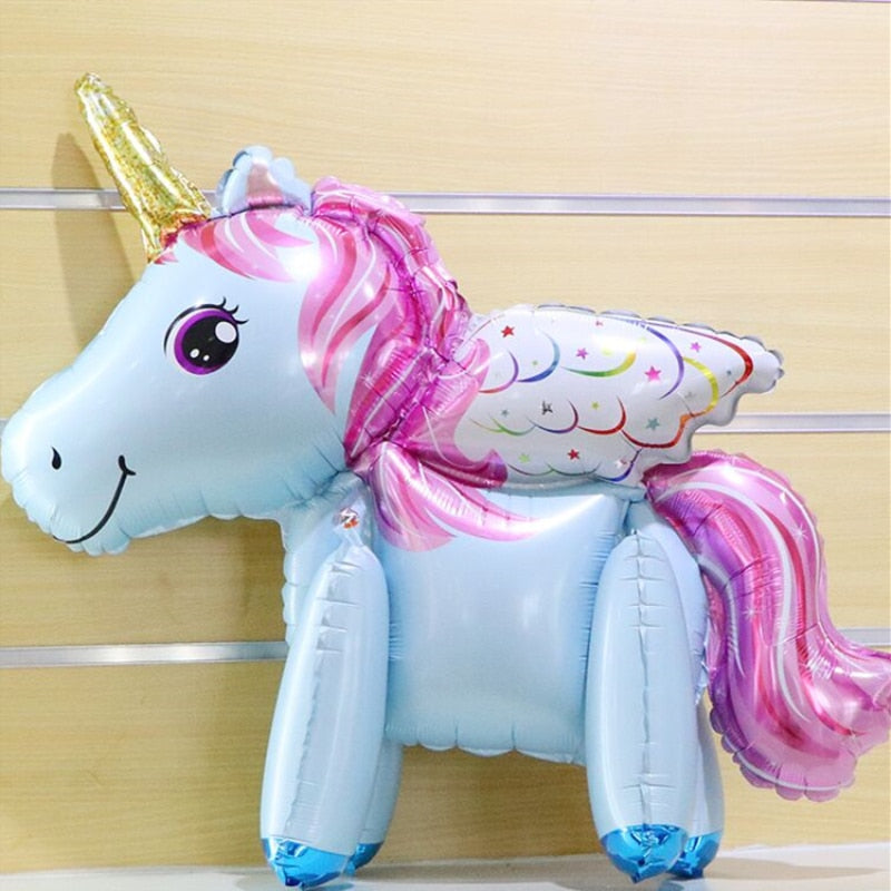 3D rainbow unicorn balloon, view 9 - MRSLM