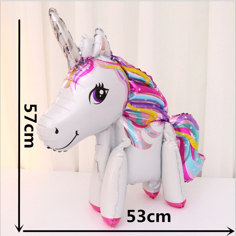 3D Rainbow Unicorn Balloons for Party Decoration