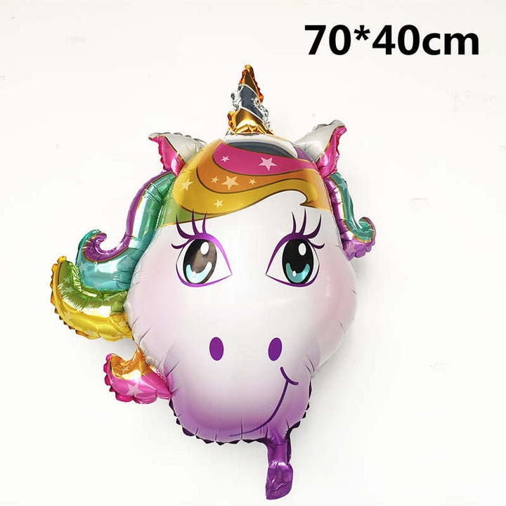 3D Rainbow Unicorn Balloons for Party Decoration