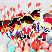 little pirate paper straws, view 3 - MRSLM