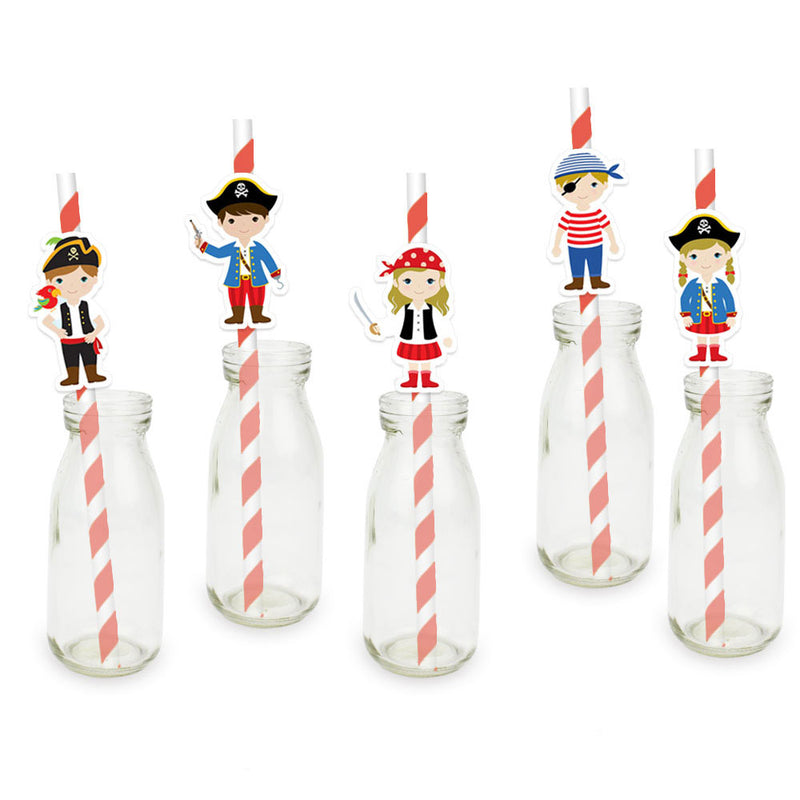 little pirate paper straws, view 2 - MRSLM