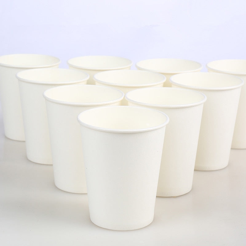 white disposable paper cups - MRSLM