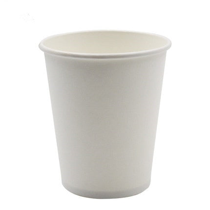 white disposable paper cups, view 2 - MRSLM