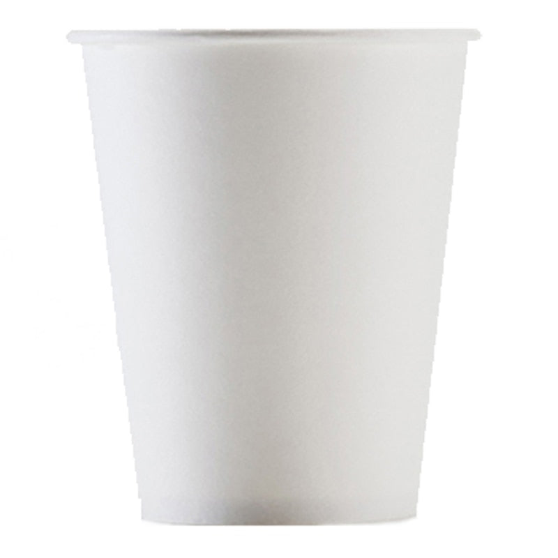 Pure White Disposable Paper Cups 20 - 100 pcs Set