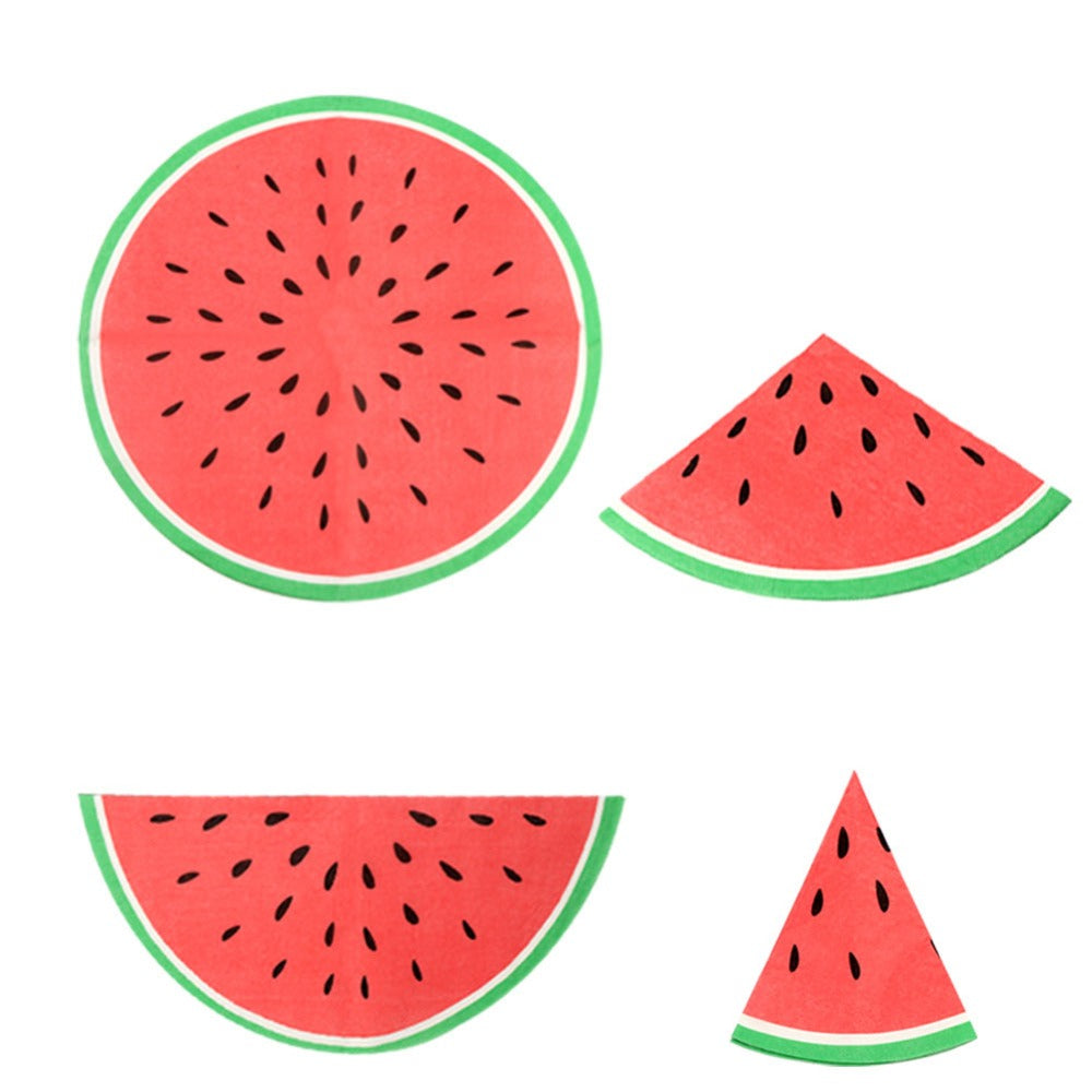 Disposable Watermelon Shaped Paper Plates