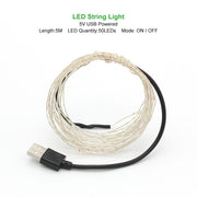 Waterproof LED Christmas garland, view 3 - MRSLM
