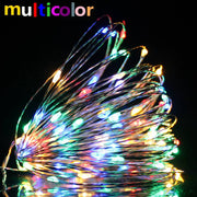 copper wire LED string lights, view 17 - MRSLM