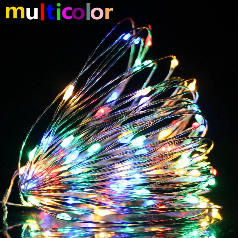 copper wire LED string lights, view 17 - MRSLM