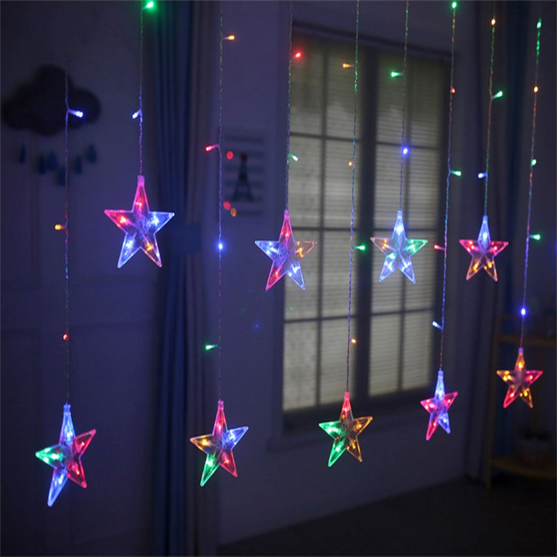 led string with star pendants, view 8 - MRSLM