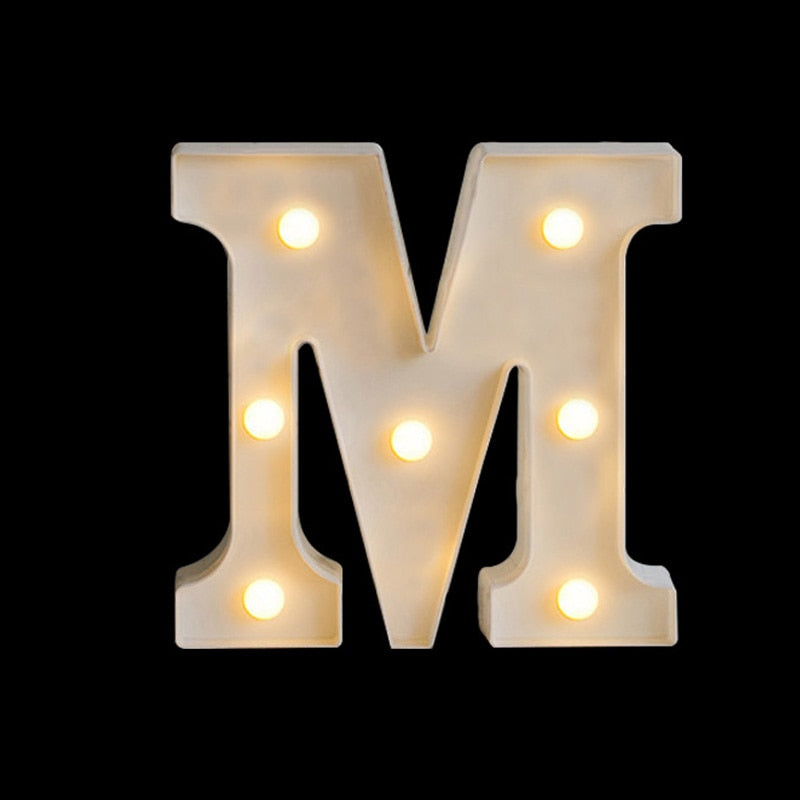 LED letter night light - MRSLM