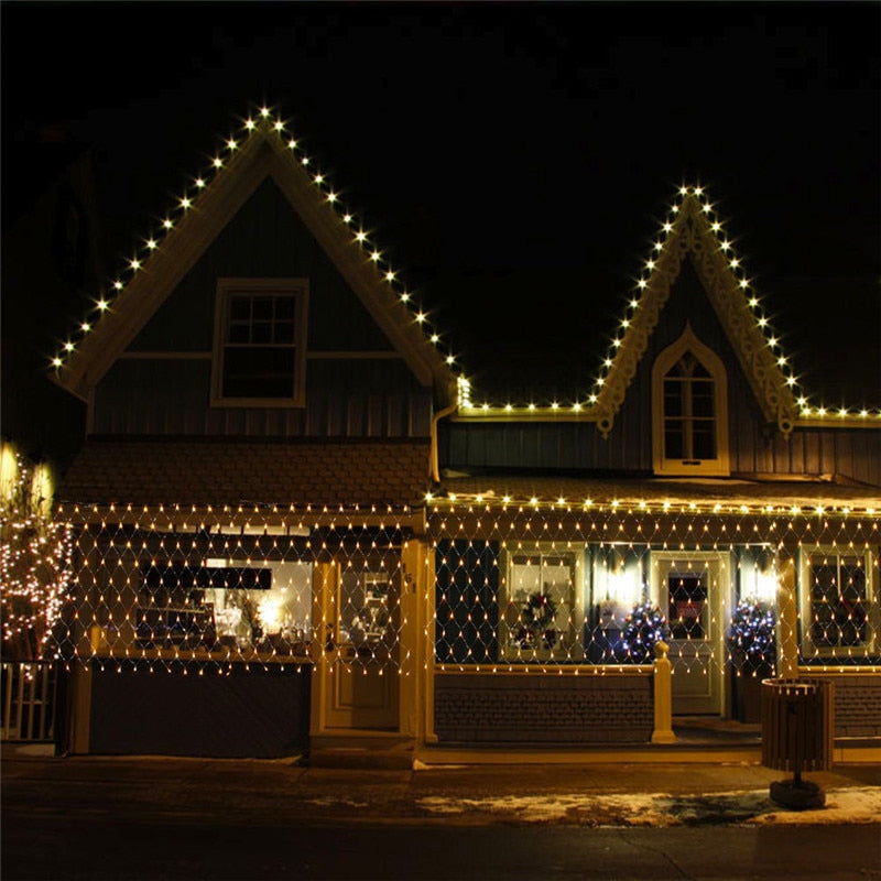 led christmas net lights, view 6 - MRSLM