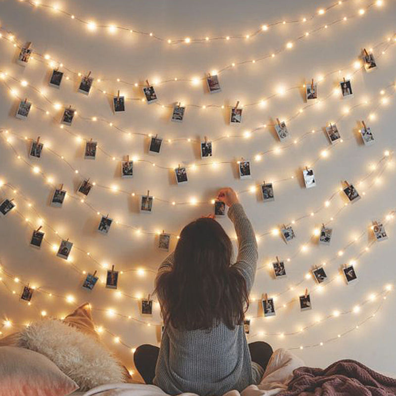 led string lights with photo clips - MRSLM