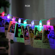 led string lights with photo clips, view 3 - MRSLM