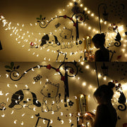 Moon shaped LED string light, view 6 - MRSLM