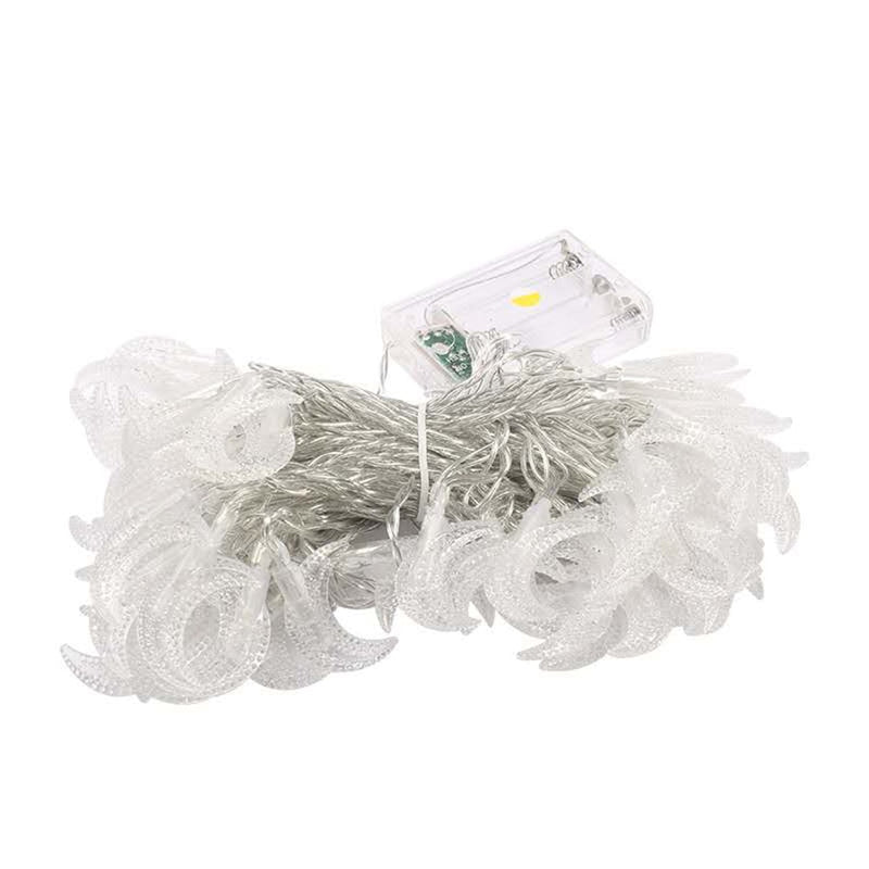 Moon shaped LED string light, view 7 - MRSLM