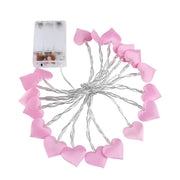 heart shaped LED string light, view 6 - MRSLM