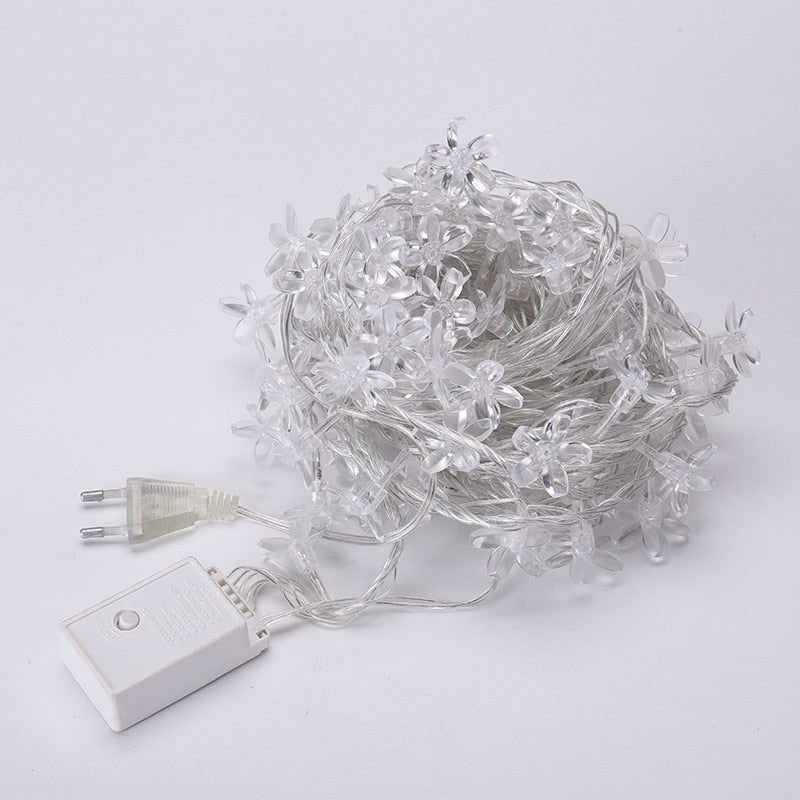 cherry blossom LED string lights, view 12 - MRSLM