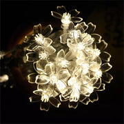 cherry blossom LED string lights, view 7 - MRSLM