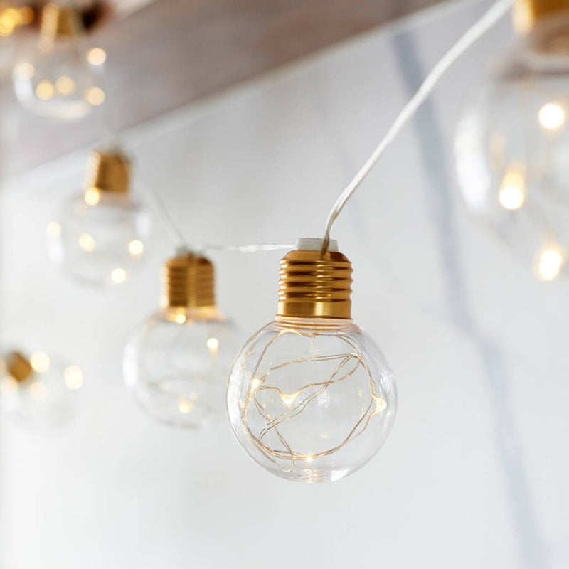 LED string light with mini bulbs, view 2 - MRSLM
