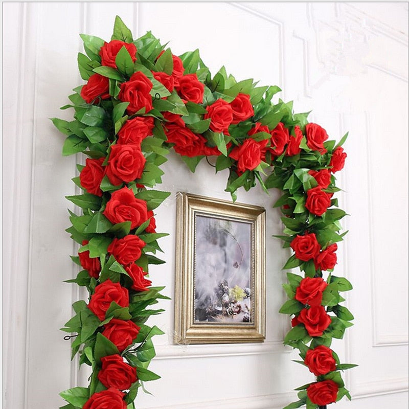 Silk roses garland - MRSLM