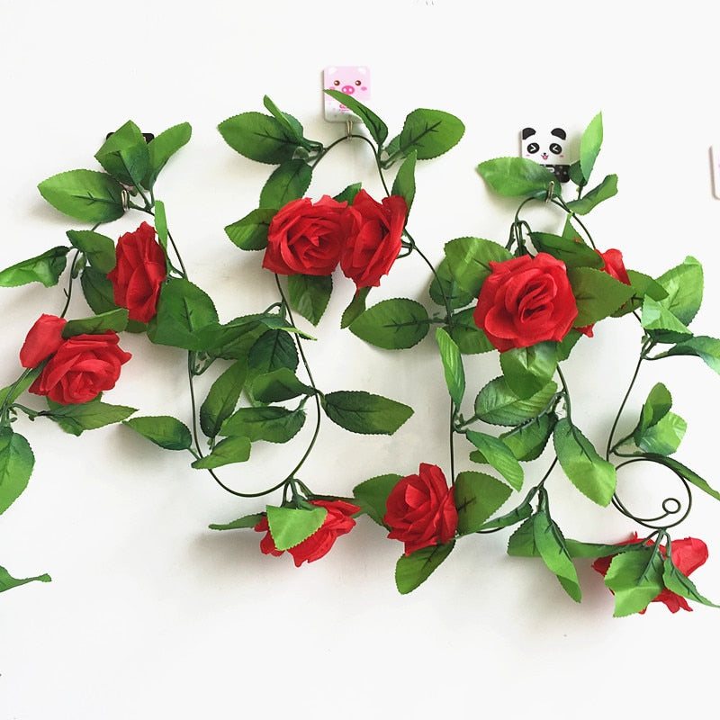 Silk roses garland, view 21 - MRSLM