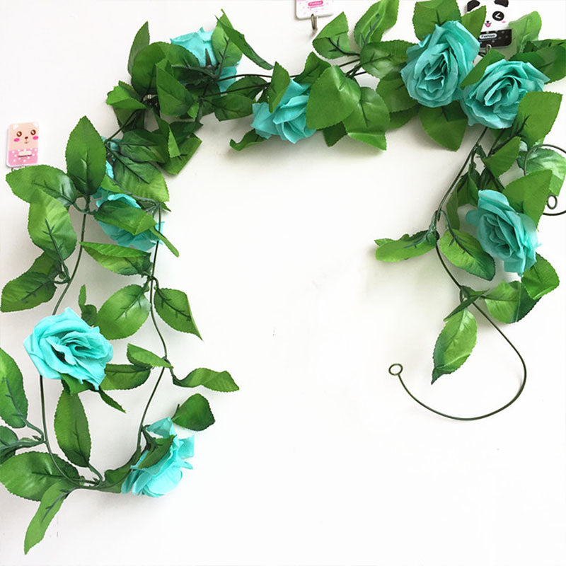Silk roses garland, view 2 - MRSLM