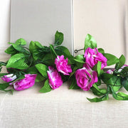 Silk roses garland, view 3 - MRSLM
