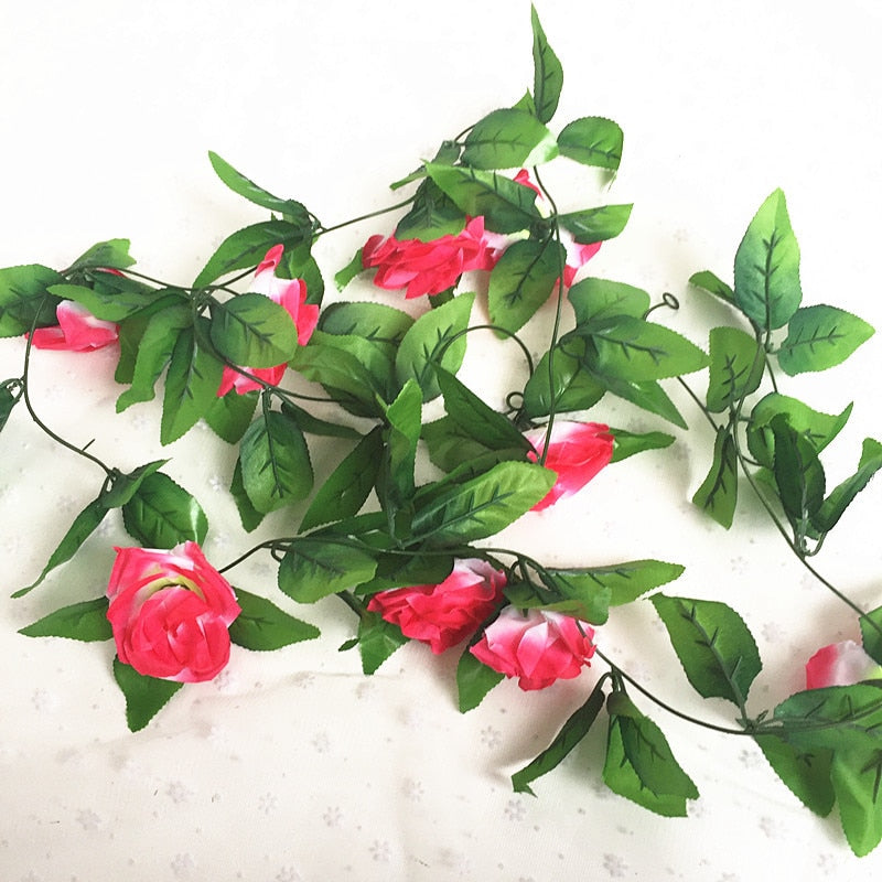 Silk Roses Garlands, 250 cm