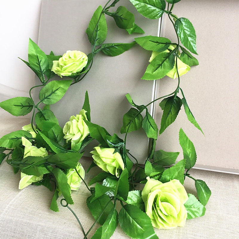 Silk roses garland, view 8 - MRSLM