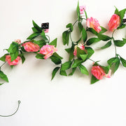 Silk roses garland, view 10 - MRSLM