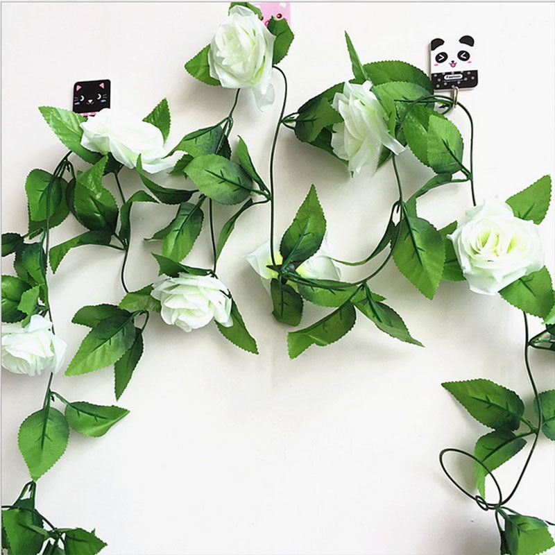 Silk Roses Garlands, 250 cm