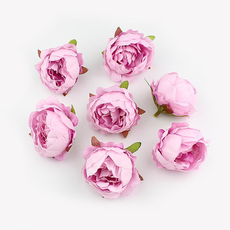 diy silk artificial peony flowers, view 2 - MRSLM