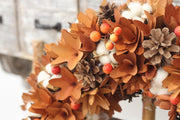 natural brown rustic wreath, view 4 - MRSLM