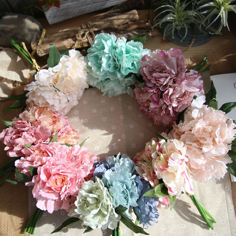 artificial peony flower branches, view 19 - MRSLM