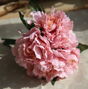 artificial peony flower branches, view 2 - MRSLM