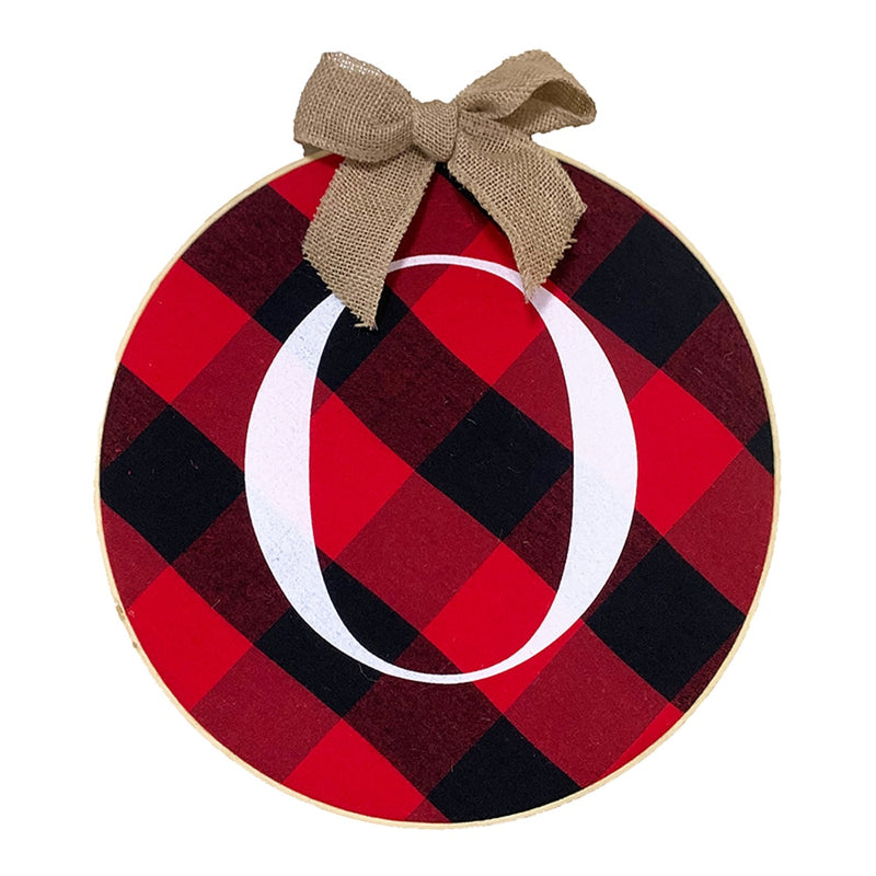 christmas plaid wreaths set, view 4 - MRSLM