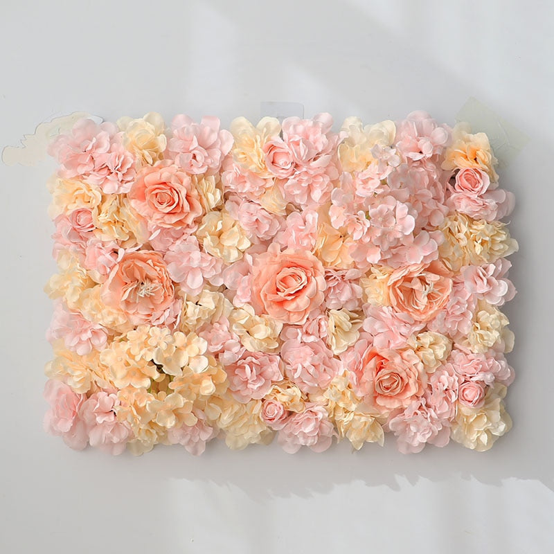 Artificial Flowers Decorative Wall (16 colours)