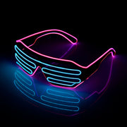 colorful luminous dj glasses, view 3 - MRSLM