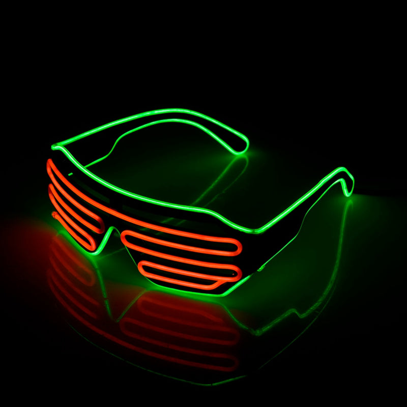 colorful luminous dj glasses, view 4 - MRSLM