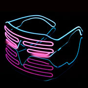 colorful luminous dj glasses, view 8 - MRSLM