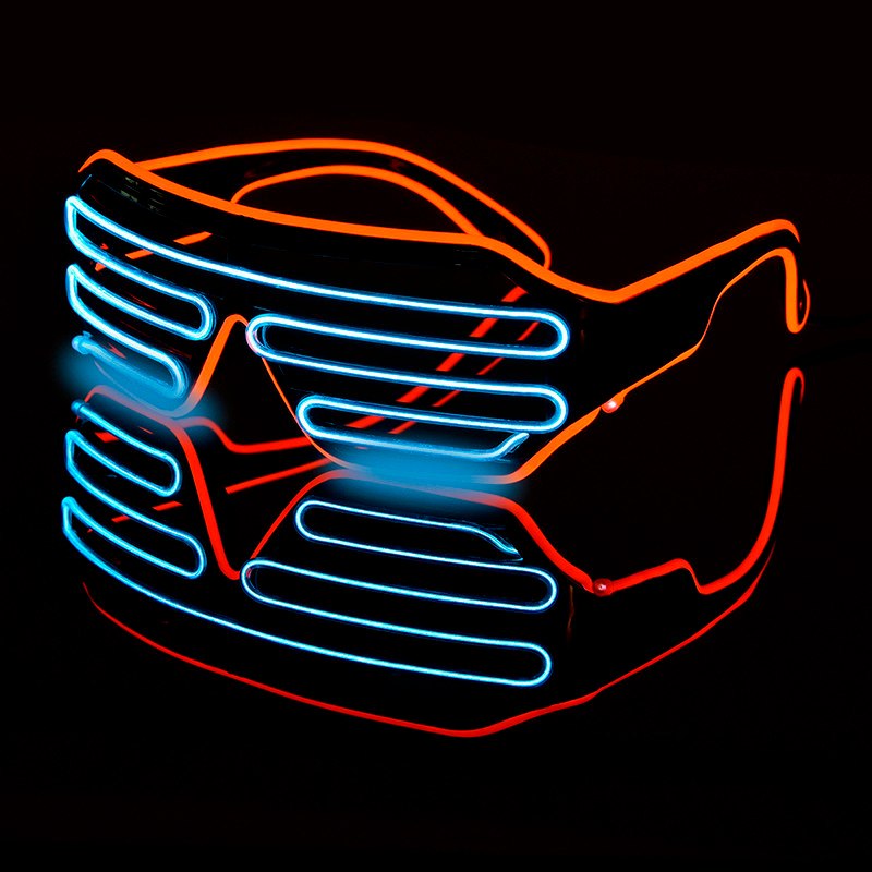 colorful luminous dj glasses, view 9 - MRSLM