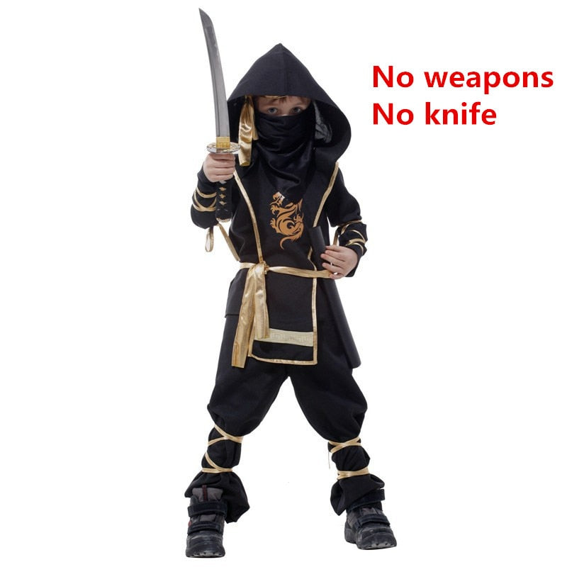 Boy's ninja Halloween costume set, view 5 - MRSLM