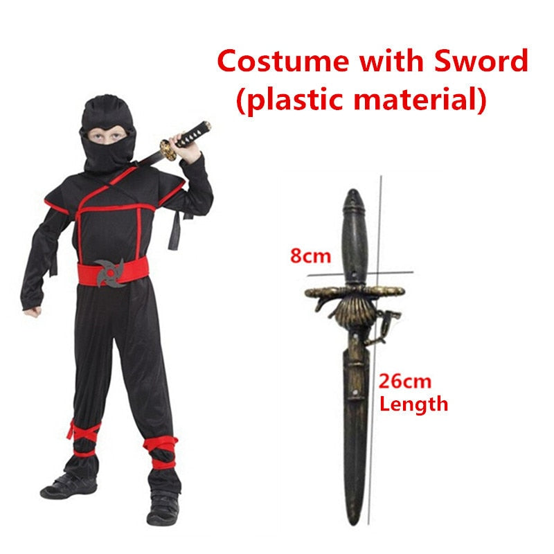 Boy's ninja Halloween costume set, view 7 - MRSLM