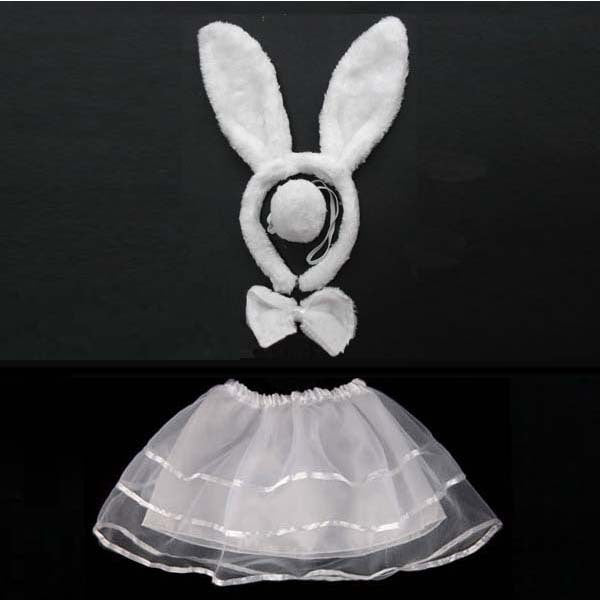girl's rabbit costume set, view 3 - MRSLM