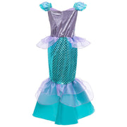 little girl mermaid costume, view 8 - MRSLM