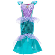 little girl mermaid costume, view 7 - MRSLM