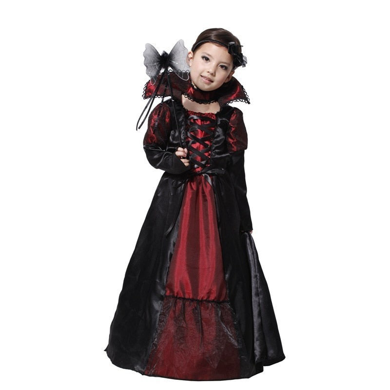 girls vampire costume, view 6 - MRSLM