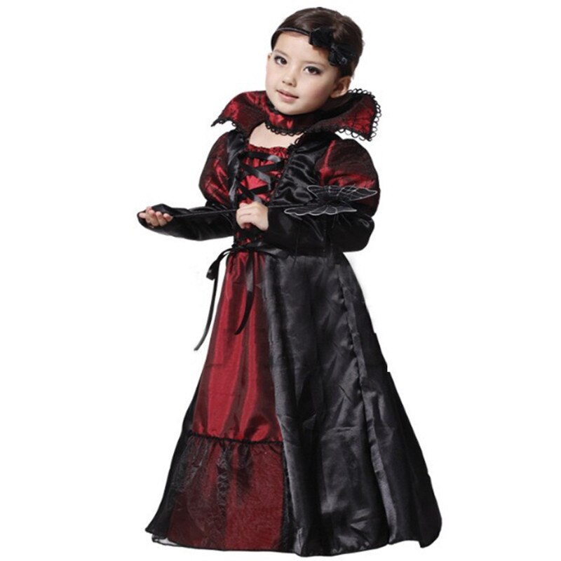 girls vampire costume, view 5 - MRSLM