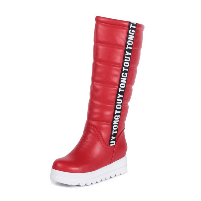 Women's high-top thick-soled warm boots, view 4 - MRSLM